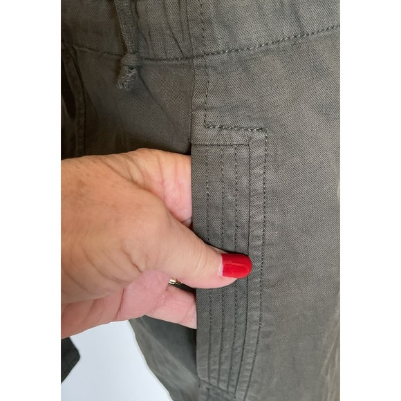 Lucky Brand Longer Length Utility Jacket Green Olive Night Full Zipper Hooded - Picture 10 of 10